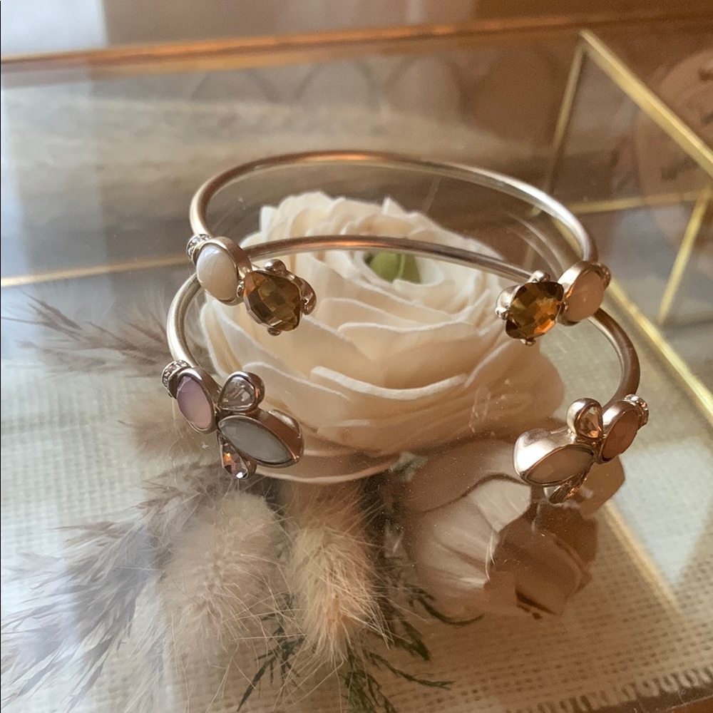 Multi-Color Stone Bangle Set